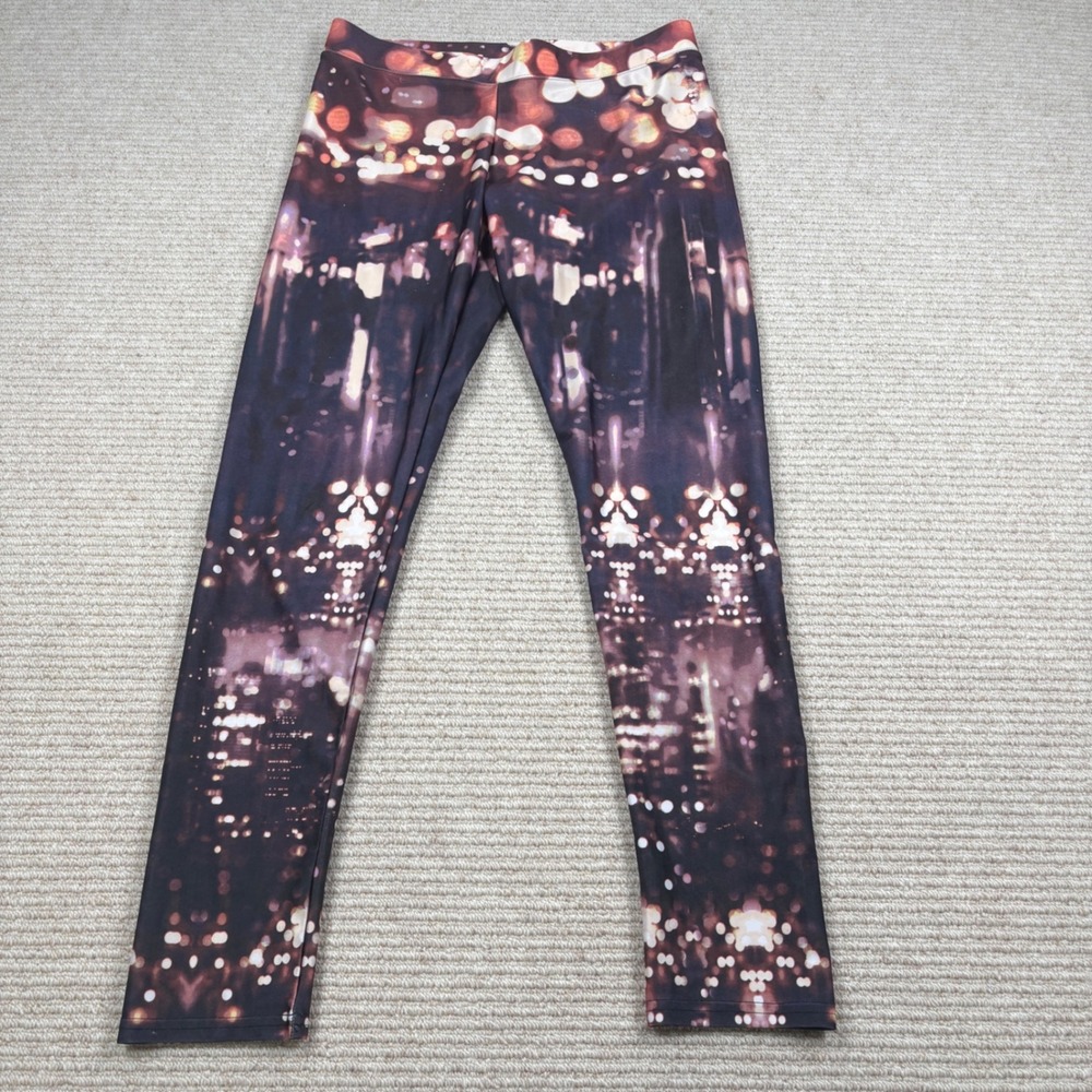 American Eagle Leggings Womens M City Lights Bokeh Y2K Indie Sleaze